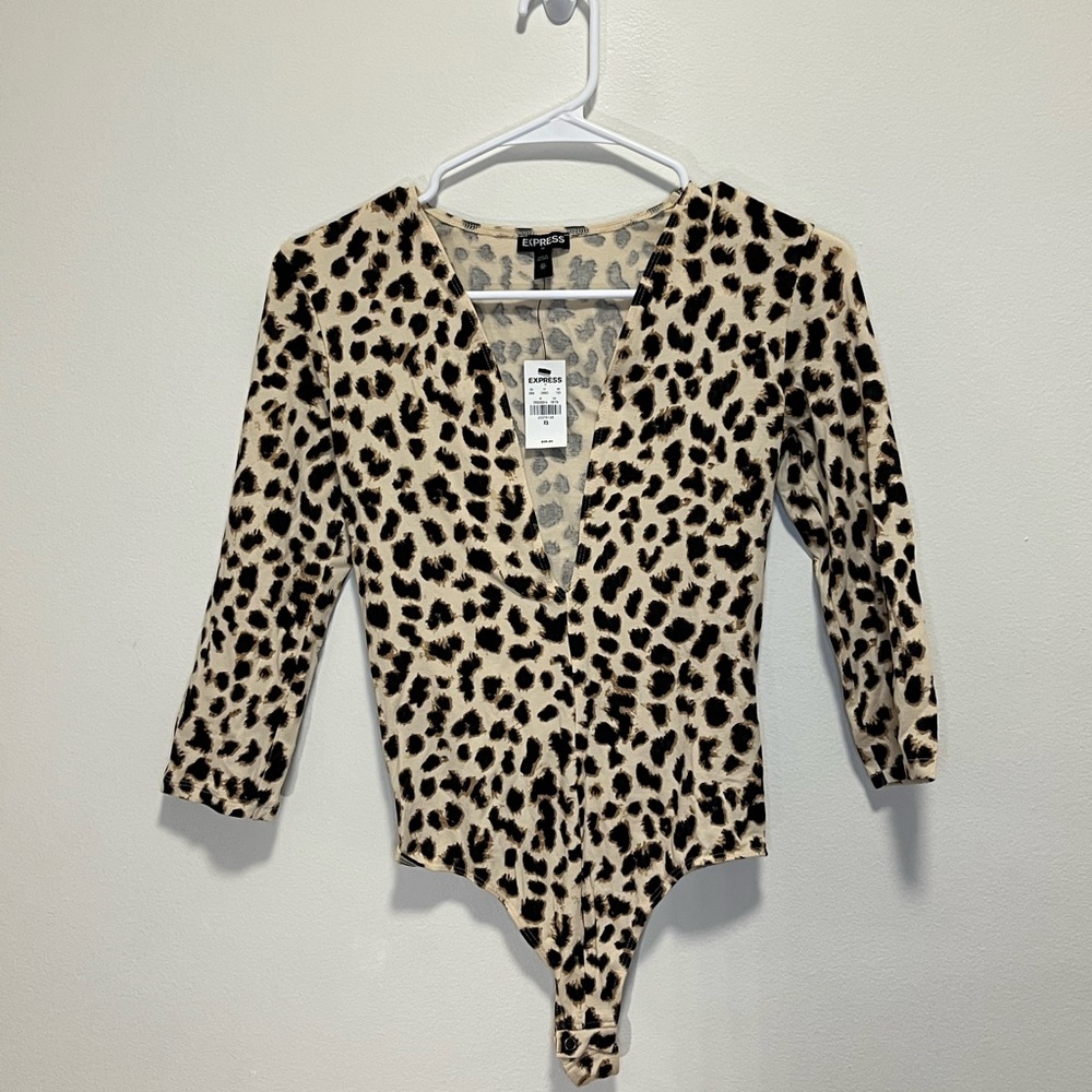 Leopard Print Express Bodysuit